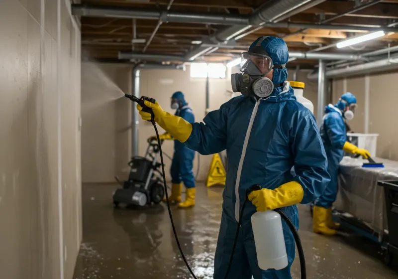 Basement Sanitization and Antimicrobial Treatment process in Boulevard Park, WA