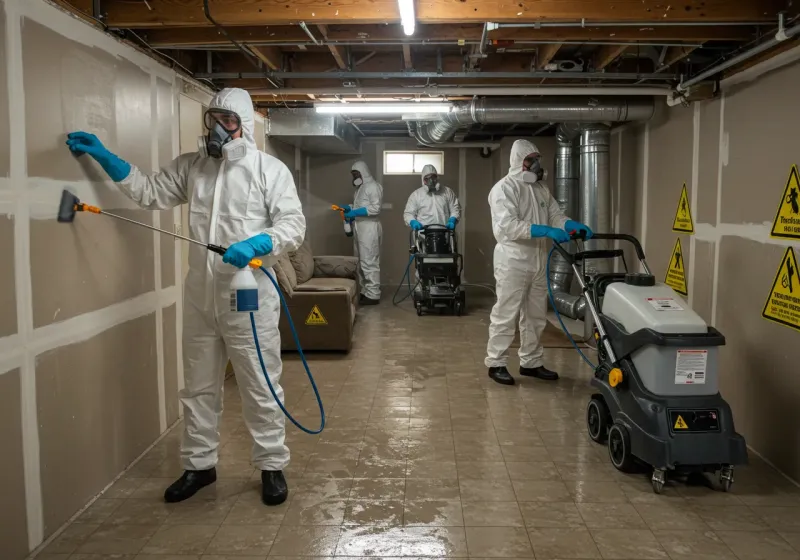 Basement Moisture Removal and Structural Drying process in Boulevard Park, WA